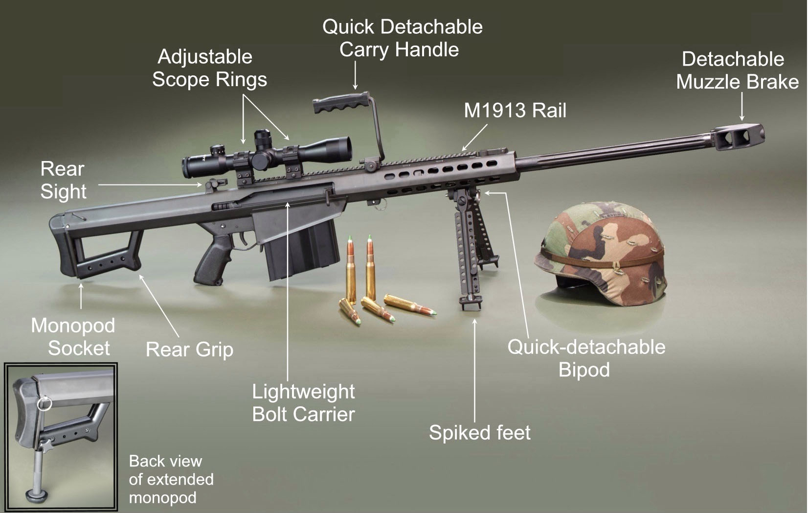 M107 50 Caliber Long Range Sniper Rifle Lrsr